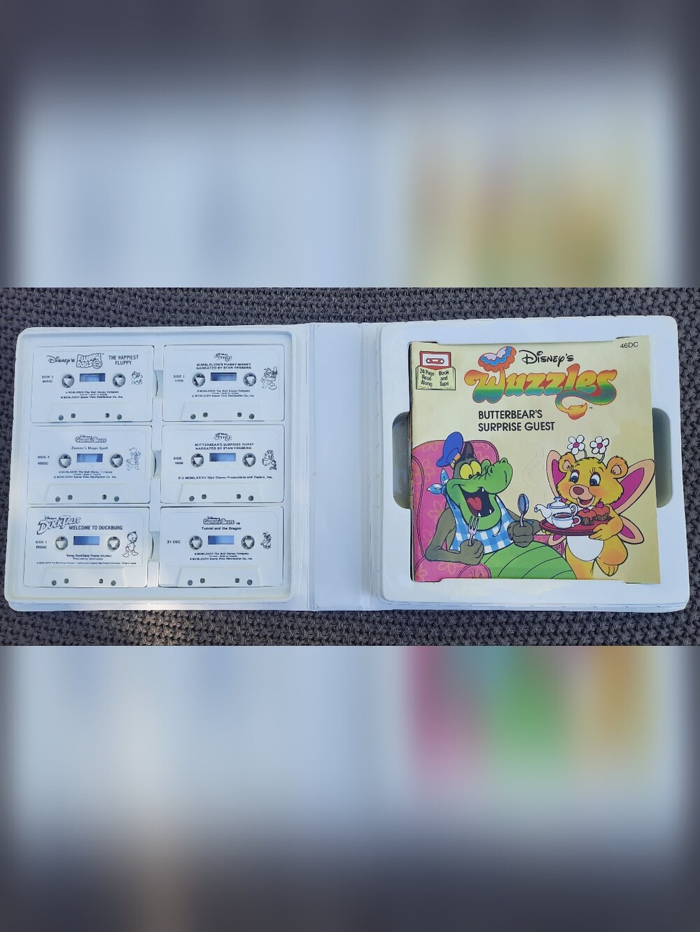 Vintage Walt Disney Take-A-Tape Along Storyteller Case COMPLETE *RARE